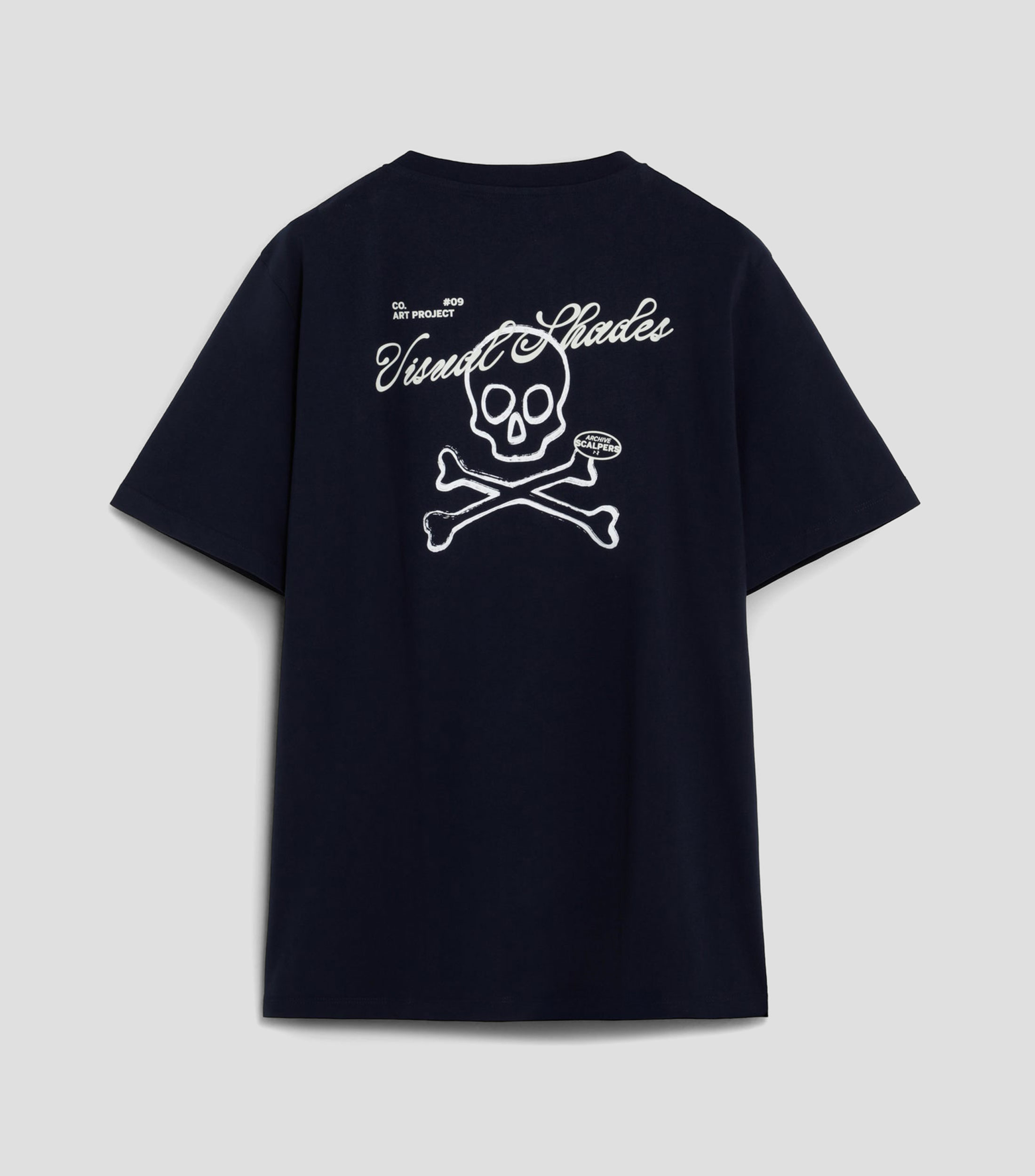 Playera cuello redondo manga corta estampada Hombre